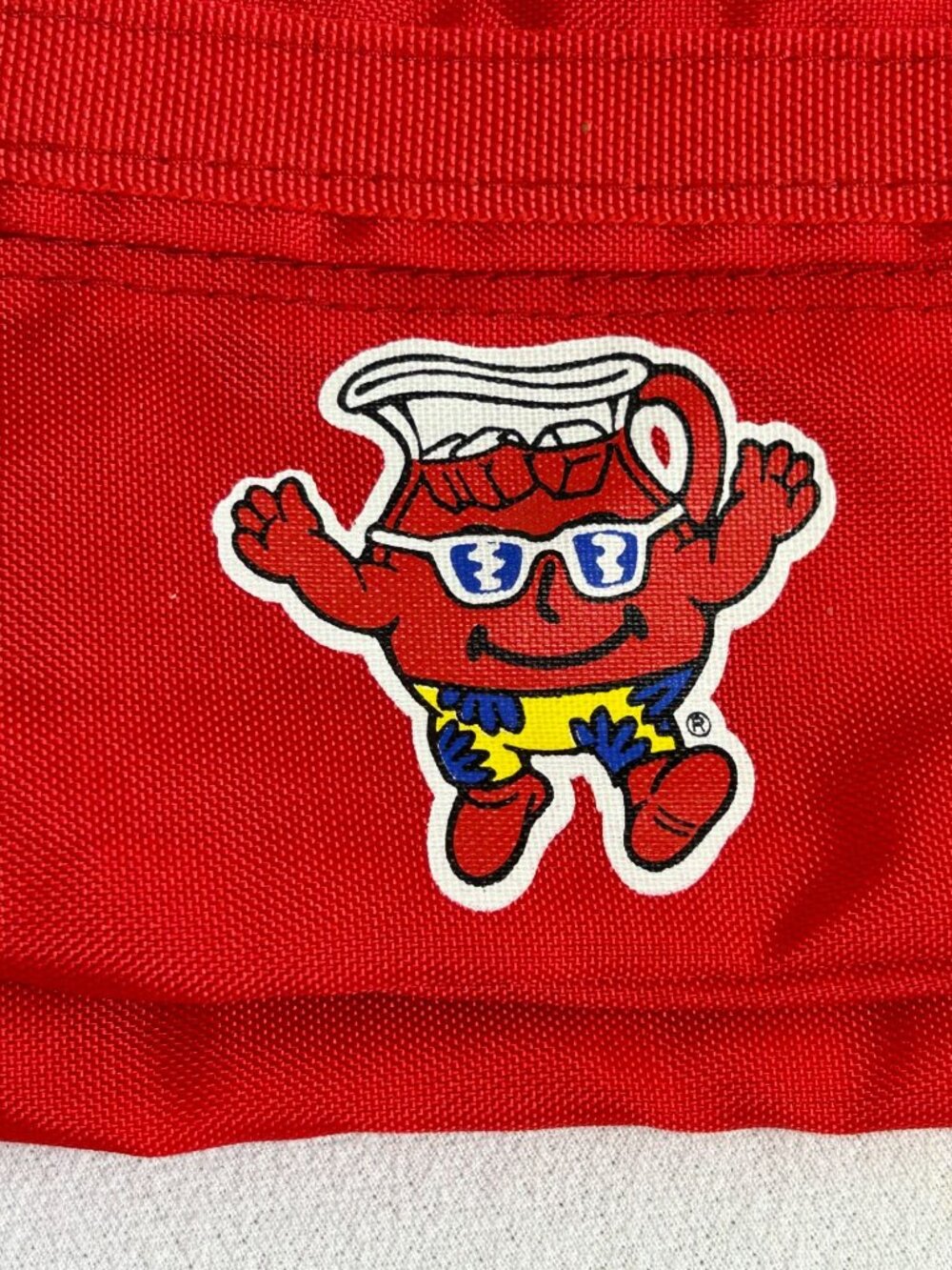 Vintage 1990s Kool Aid Man Red Nylon Fanny Pack Retro - Picture 3 of 5